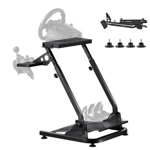 VEVOR Racing Wheel Stand, Verstelbaar & Opvouwbaar Simulator Stand voor Logitech G29 G27 G920 G923, Thrustmaster T300RS T300GT T248 TS-PC TSXW
