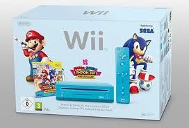 WII CONSOLE BLUE + MARIO & SONIC