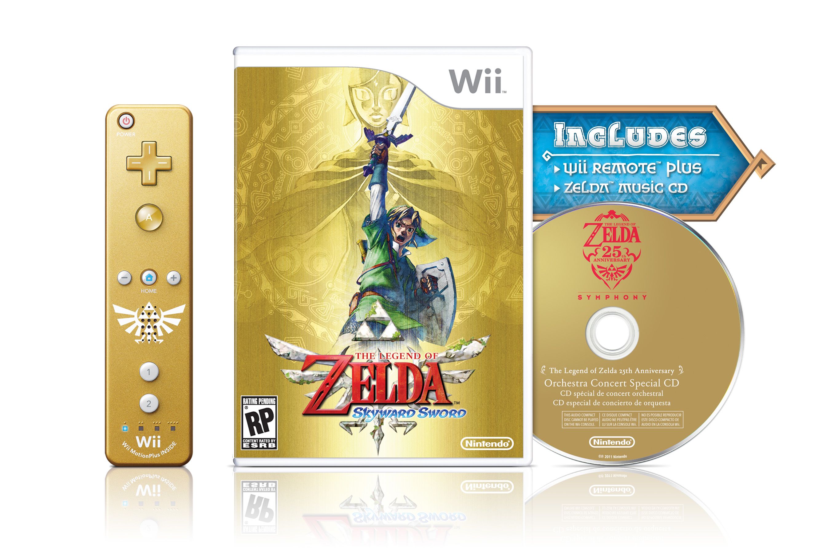 The Legend of Zelda: Skyward Sword + Wii Remote Plus Gold
