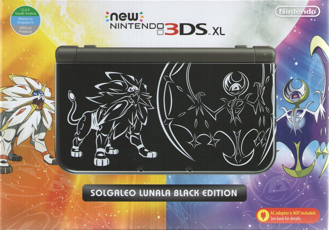 New Nintendo 3DS XL Solgaleo & Lunala Limited Edition