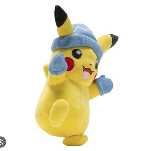 Pikachu with Winter Hat and Mittens 20 cm Pluche