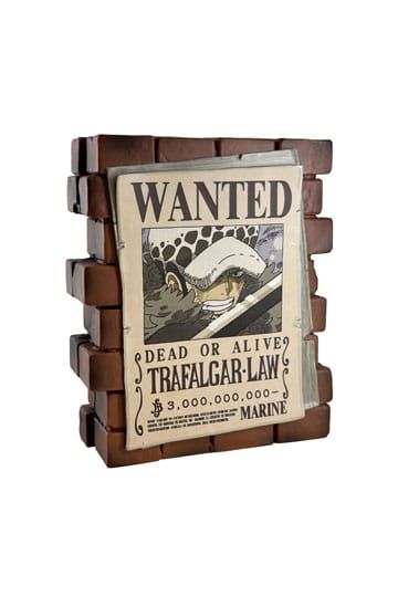 One Piece tirelire PVC Law Wanted