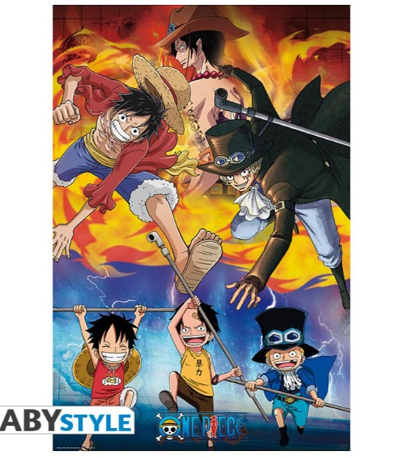 ONE PIECE - Ace, Sabo & Luffy - Poster '91x61'