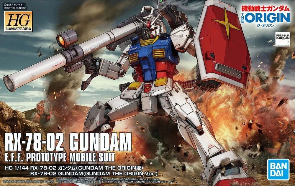 HG Gundam Maquette 1/144 Rx-78-02 Gundam The Origin Ver n°026