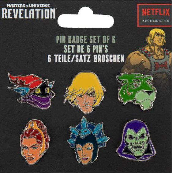 Motu pin badges set (6)