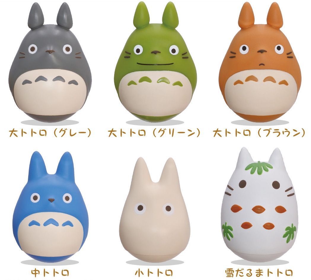 Ensky Totoro Wiebelende en Kantelde Figurencollectie Blind Box - 6 Mysterieuze Figuren