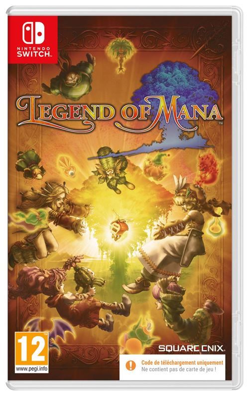 Legend of Mana code ine a box