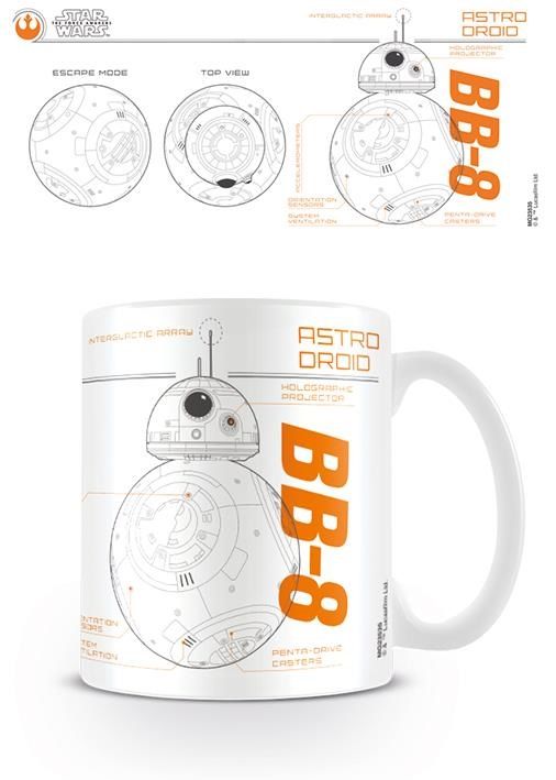 Taza 500ml droide BB-8 de Star Wars
