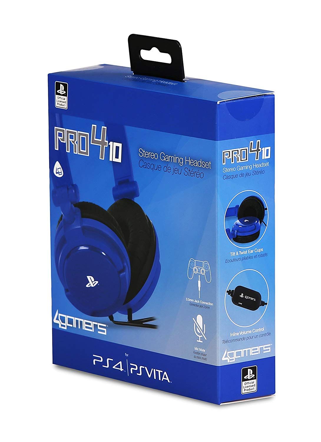 Acheter 4Gamers - PRO 4-10 PS4 Licensed Wired Stereo Gaming