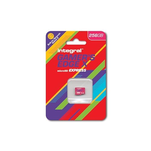 Integral 256GB Gamer\'s Edge X Micro SD Express Card, tot 890MB/s Lezen, 750MB/s Schrijven, A2, NVMe PCIe