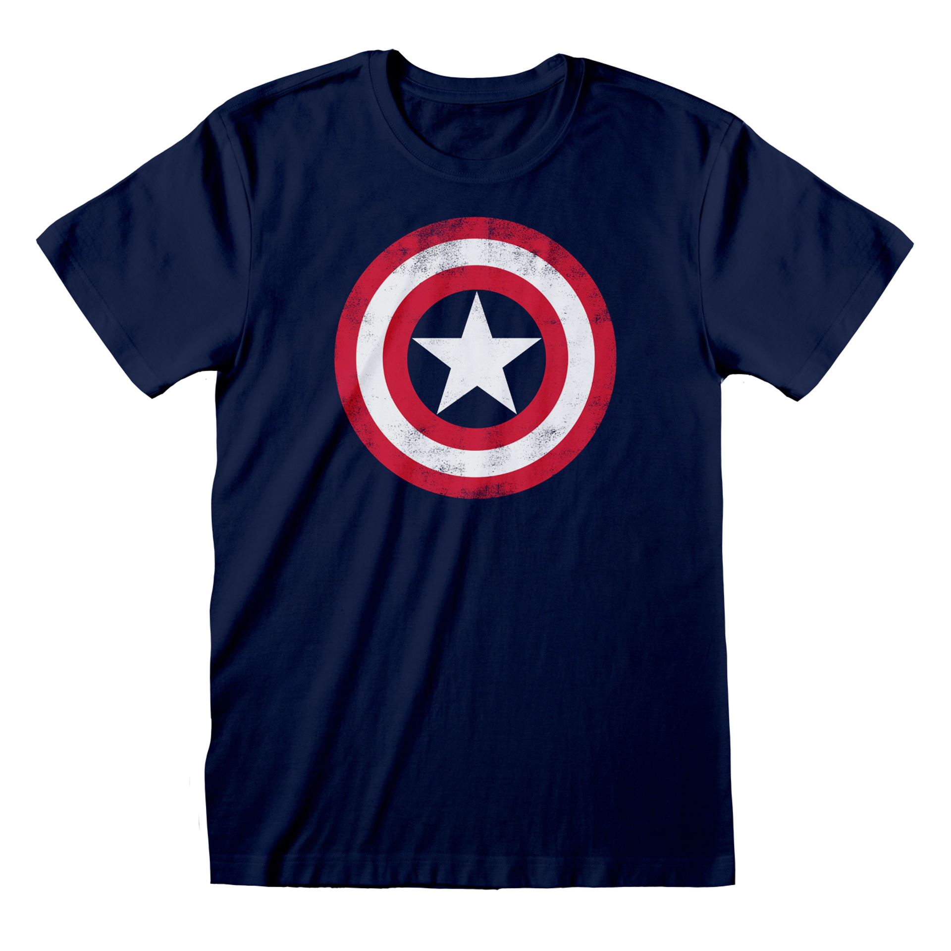 Marvel -  T-shirt unisexe Logo vieilli du bouclier - S