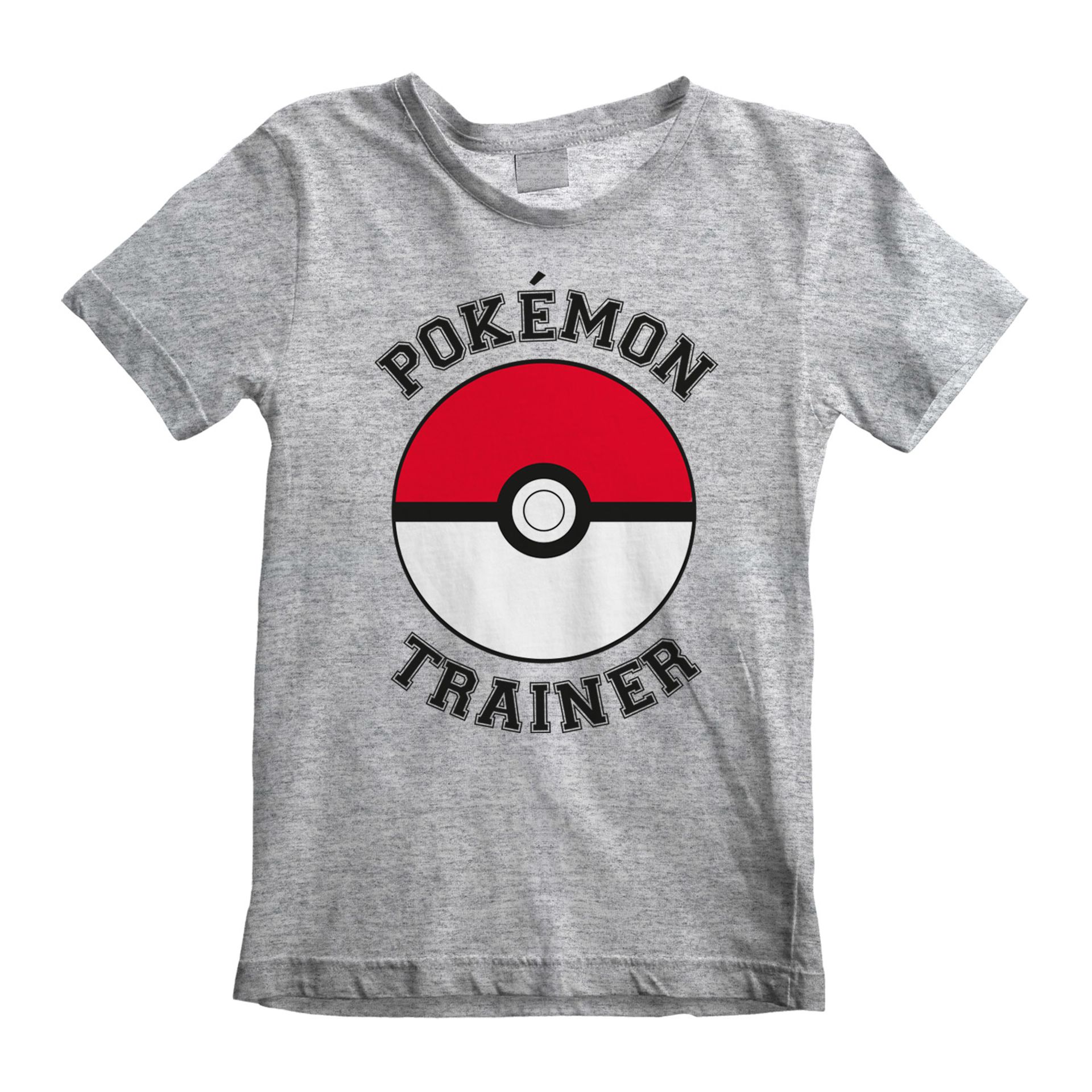 Nintendo - T-shirt Enfant Gris chiné Pokémon Entraîneur - 9-11 a