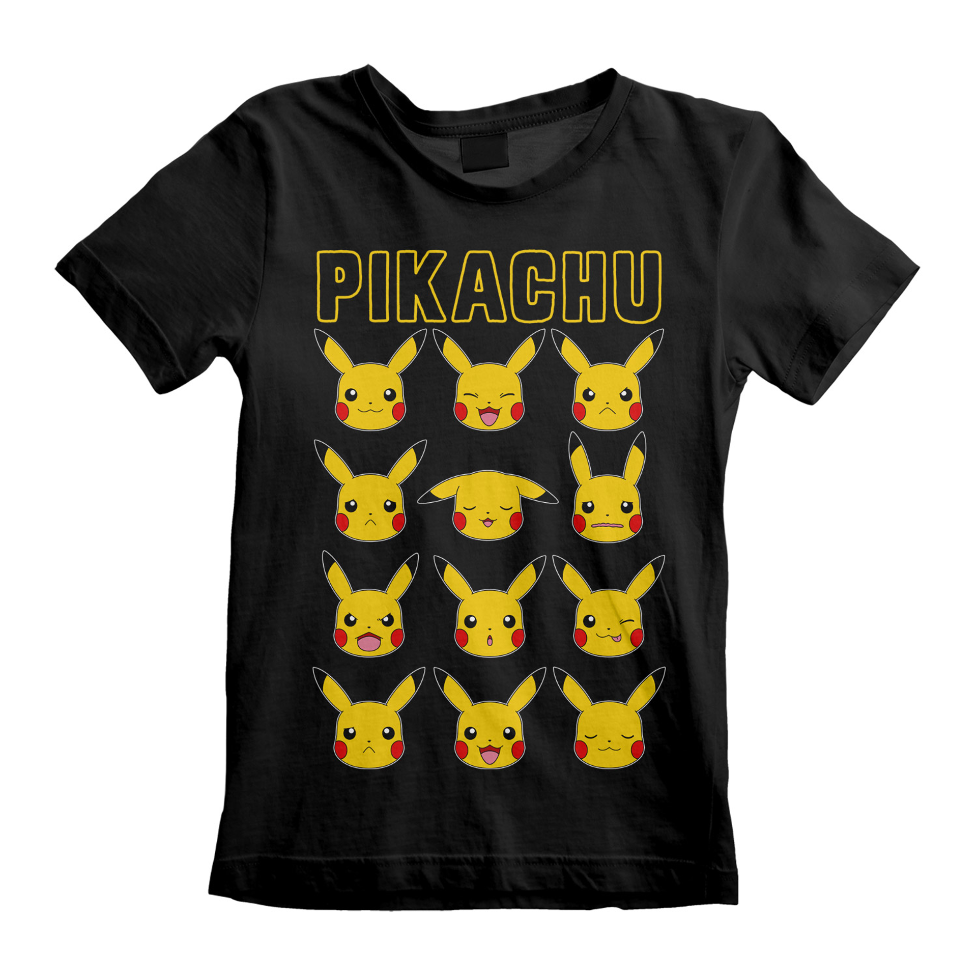 Nintendo - T-shirt Enfant Blanc Pokémon Têtes de Pikachu - 12-13