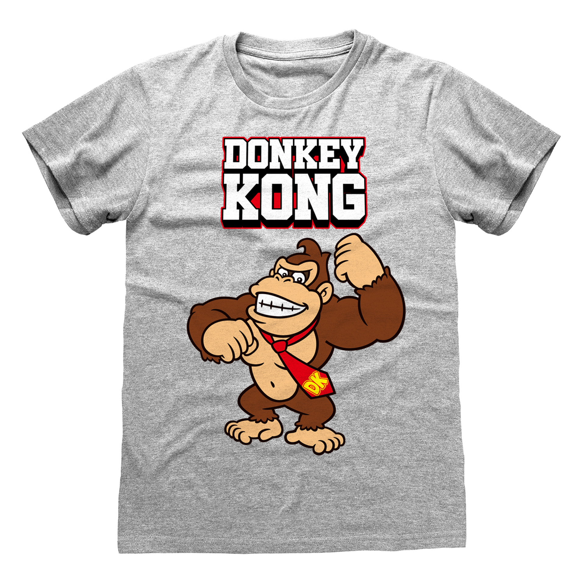Nintendo - T-Shirt unisexe Gris chiné Briques de Donkey Kong - M