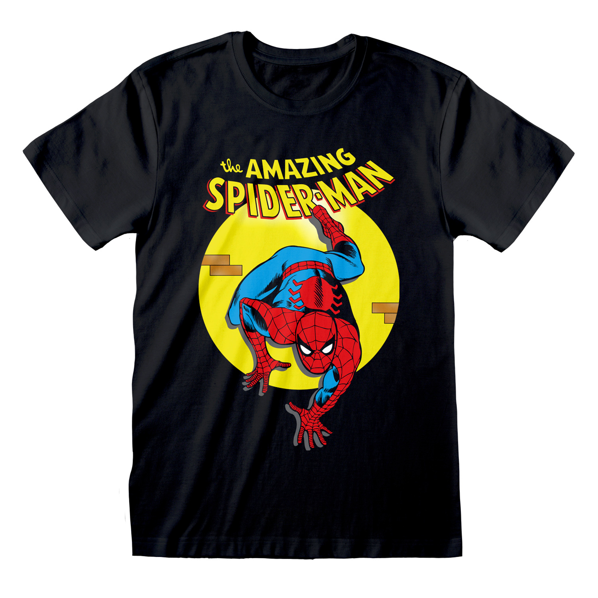 Marvel - T-shirt unisexe Noir Comic Book Amazing Spider-Man - S