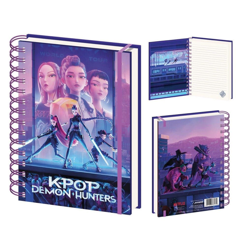 Carnet A5 Spiralé K-Pop Demon Hunters