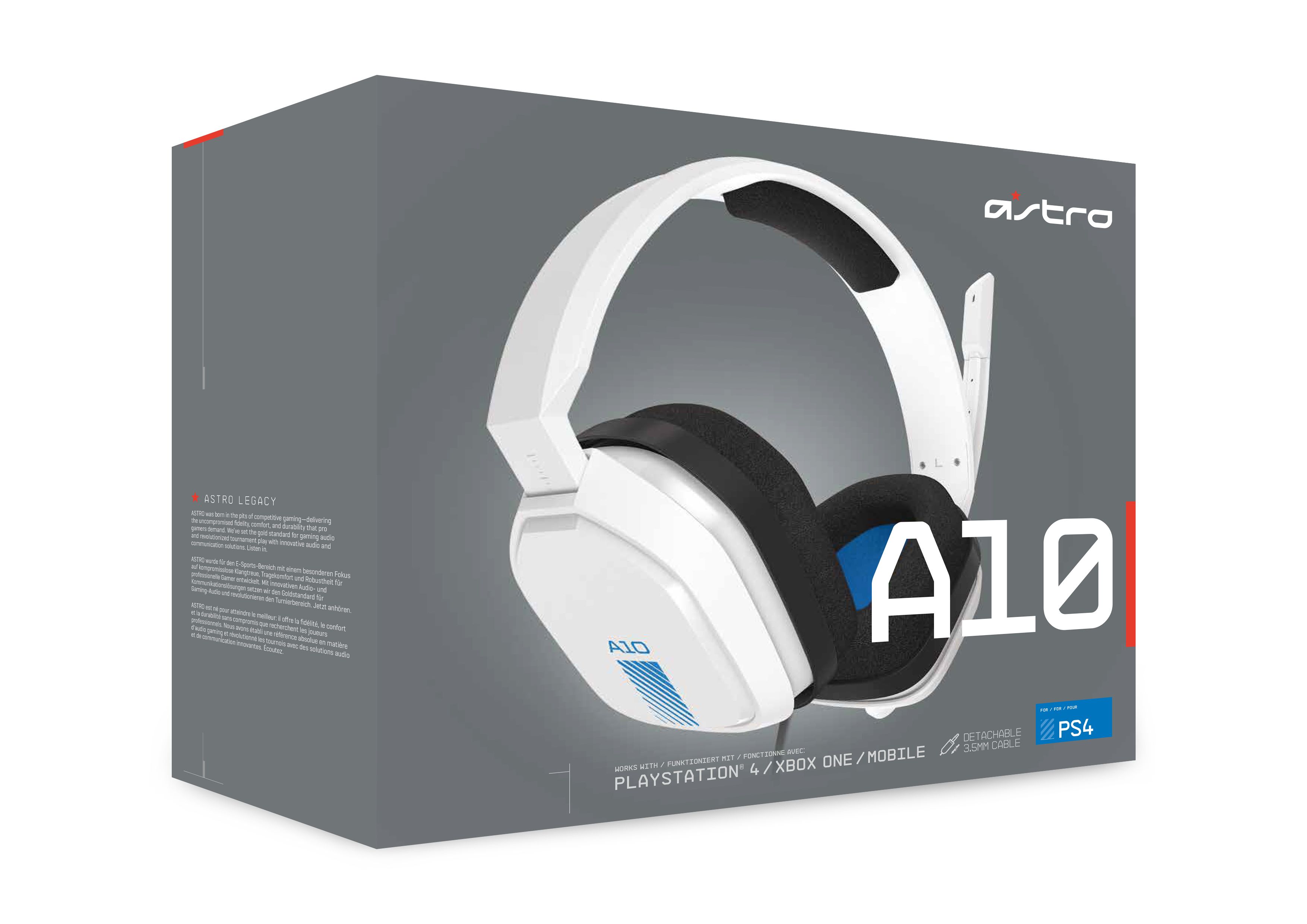 Acheter Astro Casque de jeu filaire A10 Blanc pour PS5, PS4 - Casques &  earpods prix promo neuf et occasion pas cher