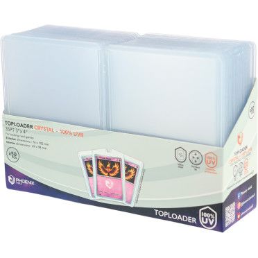 Phoenix Shield - Lot de 50 Top Loaders Crystal 100% UV
