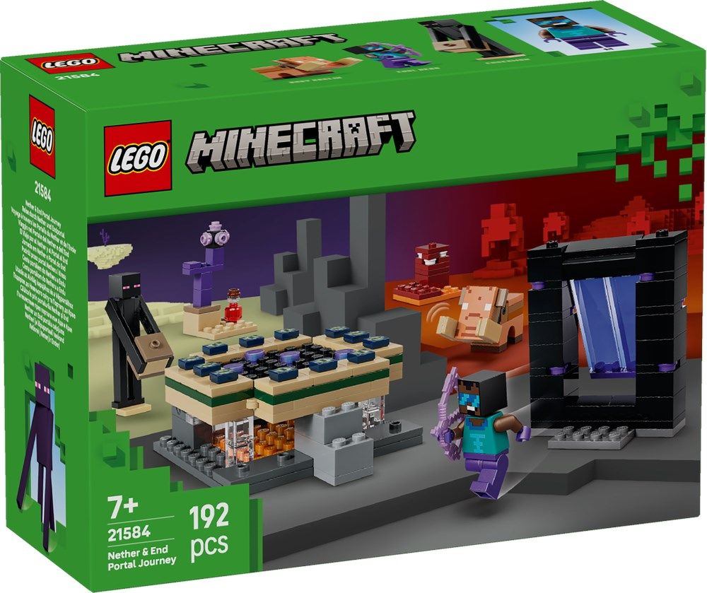 LEGO 21584 MINECRAFT - Voyage dans le portail du Nether et de l'End