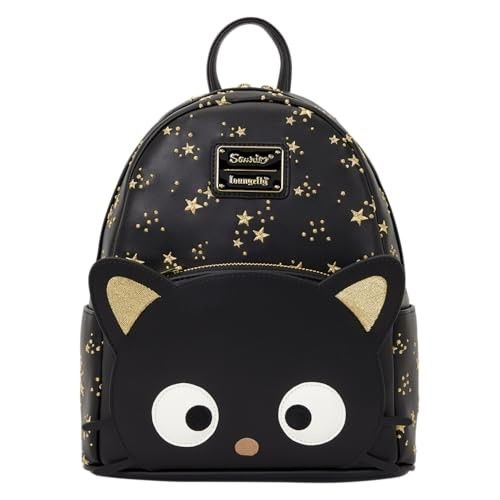 Loungefly Sanrio: Chococat - Mini Sac à Dos Matelassé avec Broderie Dorée Étoiles - Parfait pour Enfants et Adultes - Sacs Collectibles