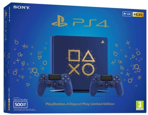 Playstation 4 Slim 500GB Blue Days of Play Limited Edition