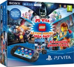 Playstation Vita WiFi 2016 + 8GB MC + Lego Action Heroes Mega Pa