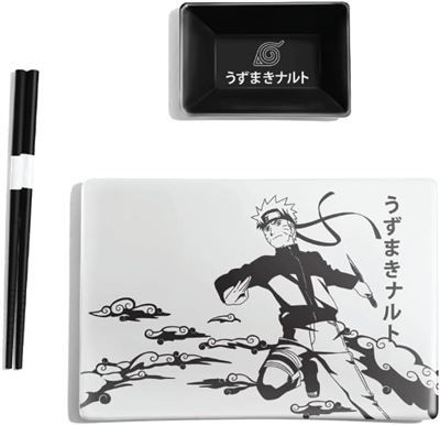 Naruto Shippuden Keramisch Sushi Set met Eetstokjes