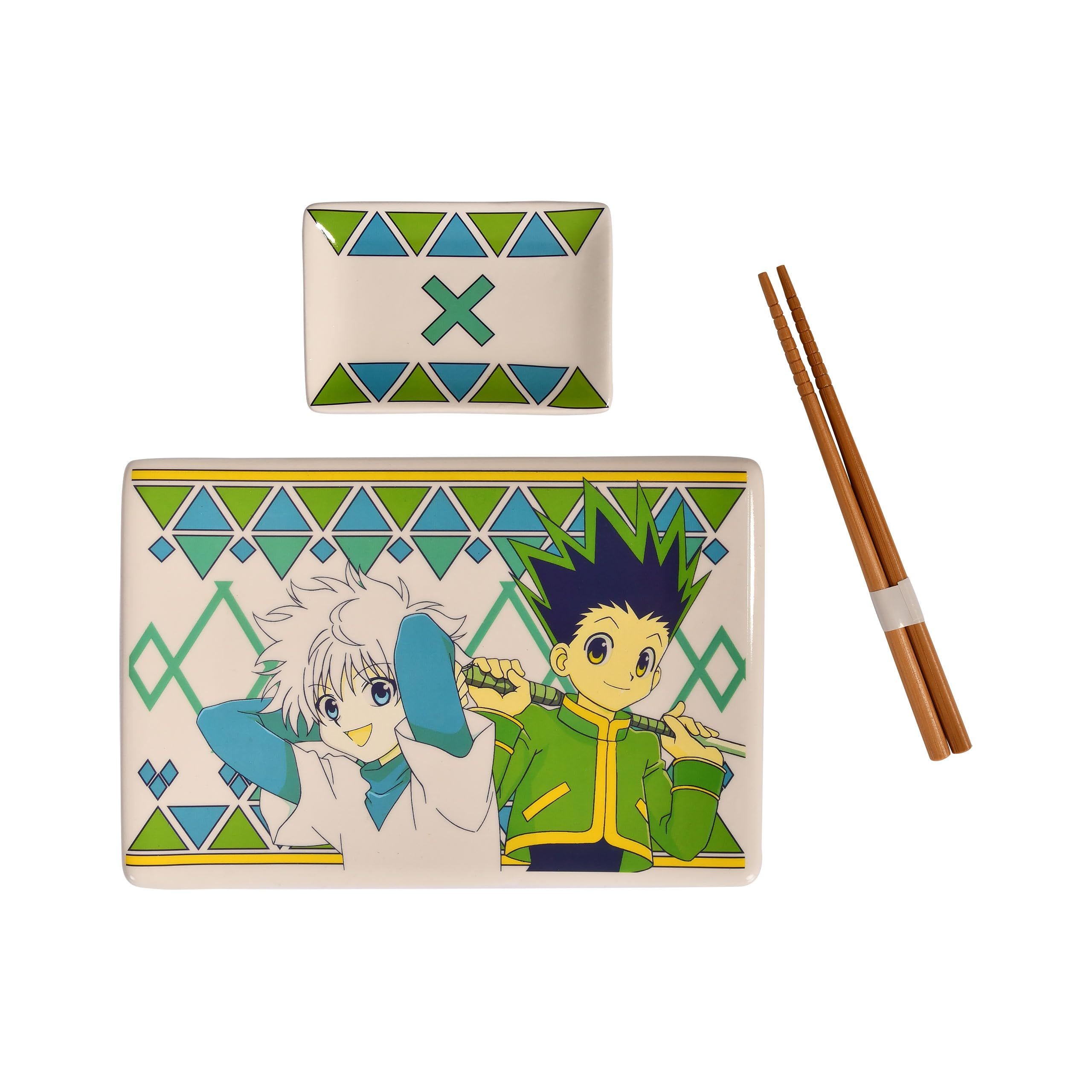 Hunter x Hunter Keramiek Sushi Set met Eetstokjes Gon & Killua