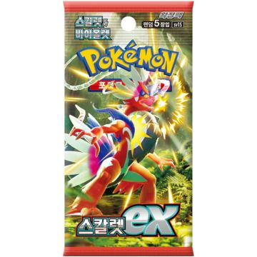 100+5 Packs Scarlet and Violet Expansion Ex Booster Sv1V Sv1S Sealed Korean Ver