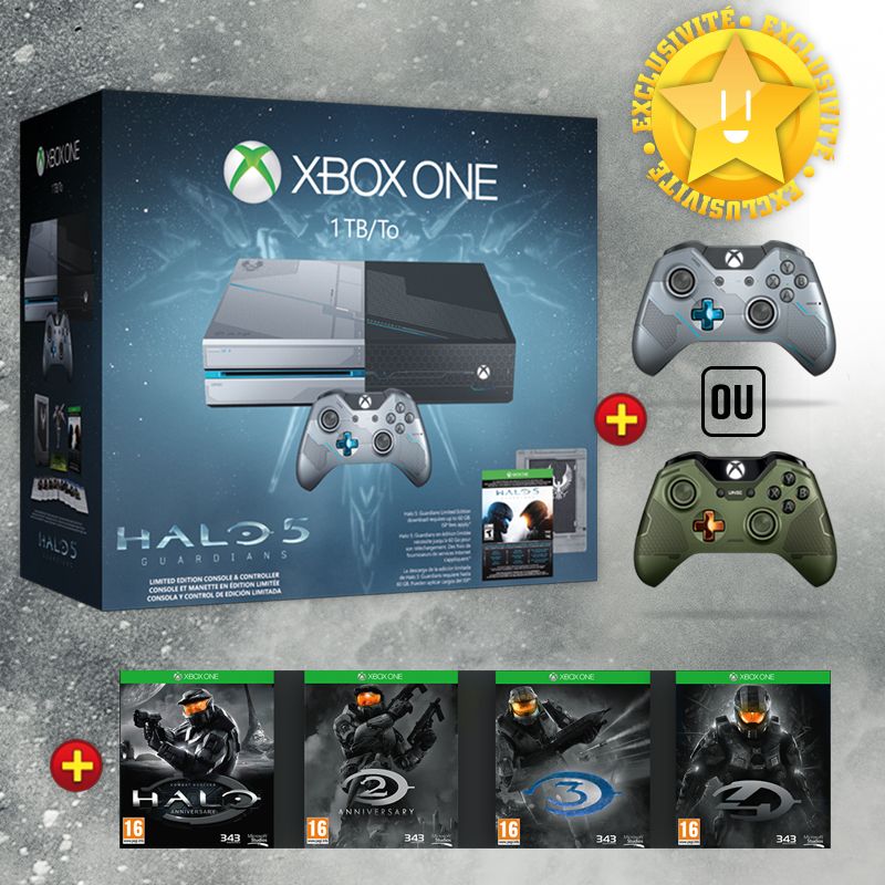 Xbox One 1TB Steel Grey Halo 5 Ultra Limited Edition