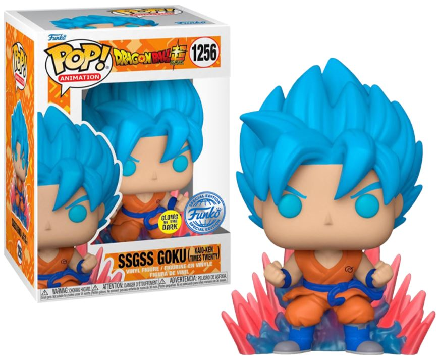 Funko Pop! Animation: Dragon Ball Super - Goku SSGSS (Kaio-Ken Times Twenty) - special edition (GITD)