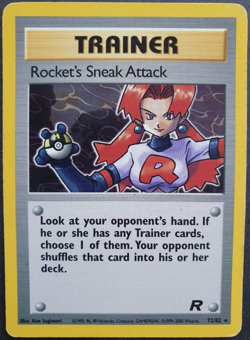 Trainer Rocket\'s Sneak Attack 072 Wizards Team Rocket TR02