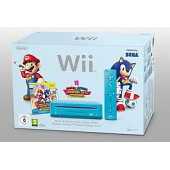 WII CONSOLE BLUE + MARIO & SONIC