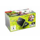 New Nintendo 2DS XL Black & Lime Green + Mario Kart 7