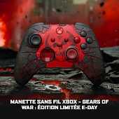Manette sans fil – Xbox – Édition limitée Gears Of War – Sans fil – Compatible Xbox Series X|S, Xbox One, PC et Cloud