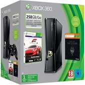 Xbox 360 Slim Starter Pack 250GB Skyrim + Forza 4