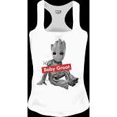 Marvel - Baby Groot White Women Tank Top XL