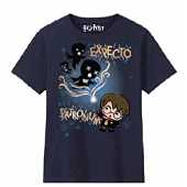 Harry Potter - T-Shirt Marine Expecto Patronum - Garçon 12ans 