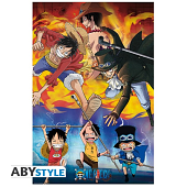 ONE PIECE - Ace, Sabo & Luffy - Poster '91x61'