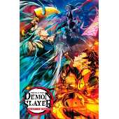 Affiche Demon Slayer Key Art Multicolore