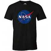 NASA Logo Black T-Shirt XL
