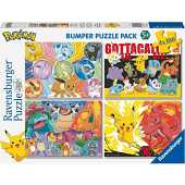 Ravensburger Pokémon Puzzels 4er-Pack Pokémon-Vrienden 4x100 Stukjes