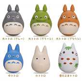 Collection de Figurines Totoro Oscillantes et Basculantes Ensky en Boîte Aveugle - 6 Figurines Mystérieuses