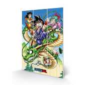 Dragon Ball - S'envoler dans le ciel Impression sur Bois 20 X 29