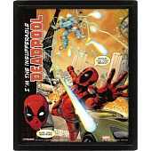 Deadpool - Attaque Cadre lenticulaire 3D 28,7 x 23,5cm