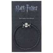 Harry Potter - Zwarte Lederen Bedelarmband - 17cm