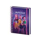 Cahier A4 Spiralé K-Pop Demon Hunters Huntrix Marchandise Officielle Sous Licence