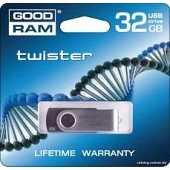 GOODRAM TWISTER BLACK USB 32GB