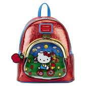 Sac à Pièces Hello Kitty 50e Anniversaire Sanrio Loungefly Mini Sac à Dos Métallisé