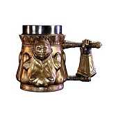 Nemesis Now Dark Souls Smough Tankard 15.5cm Resin Gold Officieel Gelicentieerd Dark Souls Merchandise Dark Souls Trilogy Bierpul Roestvrijstalen Inzet